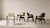 Arches Dining Chair in Grey Cotton Velvet from Insidherland For Sale - Image 6 of 8