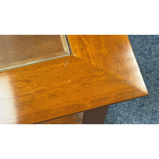 Vintage Stickley Glass Top Cocktail or Coffee Table For Sale - Image 13 of 17