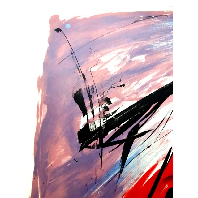 Metal Jean Miotte - Abstract Composition - Original Signed Lithograph 1970s For Sale - Image 7 of 12