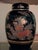 Chinoiserie Vintage Chinoiserie Black Porcelain Ginger Jar Floral Table Lamp With Shade For Sale - Image 3 of 11