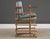 Hollywood Regency 1980s Oak and Gold Queen Sitting Dining Chair For Sale - Image 3 of 10
