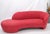 Red Suede Weiman Preview Chaise Lounge Cloud Sofa For Sale - Image 13 of 14