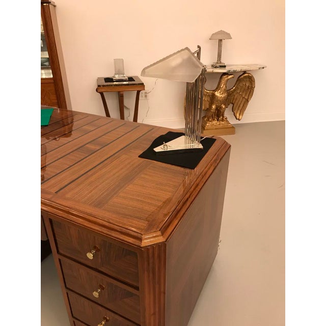 French Art Deco Desk Lamp Signed by Gênet Et Michon For Sale - Image 10 of 13