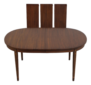 Henkel Harris Walnut Inlaid Oval Dining Table