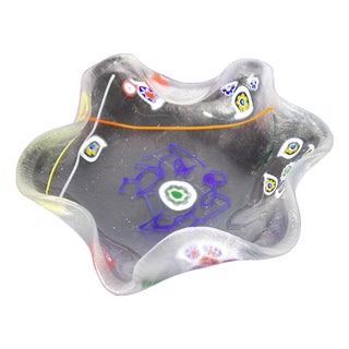 Art Glass Millefiori Dish by William Gottwalles For Sale