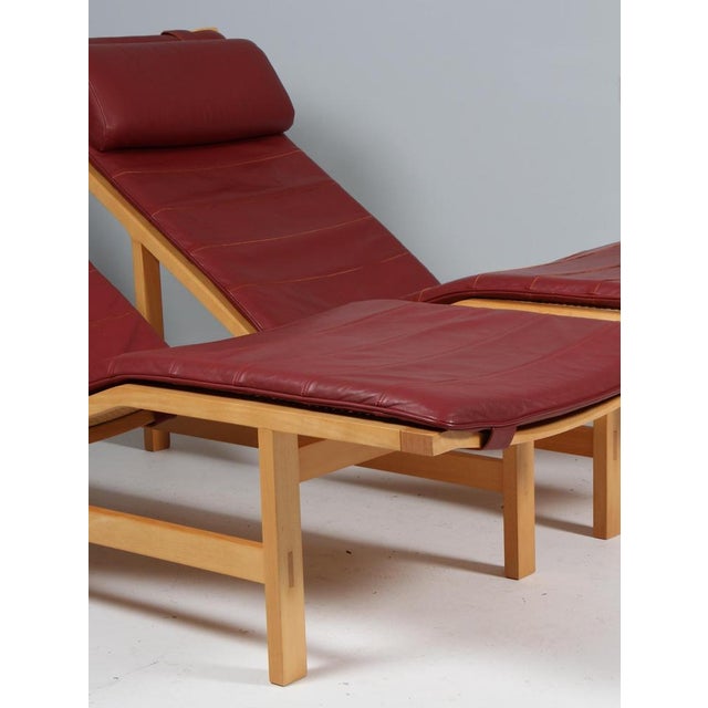 Chaise Lounge in Leather by Rud Thygesen & Johnny Sørensen For Sale - Image 5 of 9