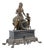 Black Marble and Spelter Clock For Sale