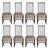 Art Deco 1980s Vintage A. Sibau Italian Dining Chairs- Set of 8 For Sale - Image 3 of 6