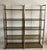 Elegant pair of French shelving units attributed to Artelano, dating from the 1970s. Featuring satin-finished anodized...