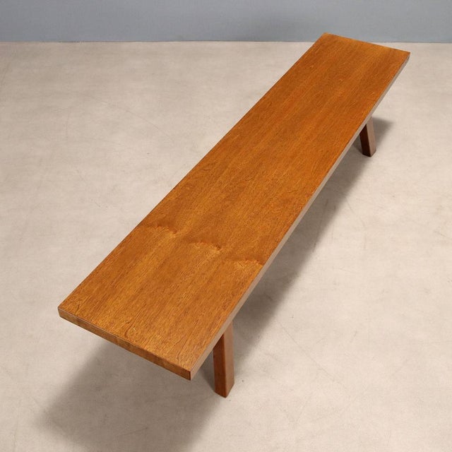 Wood Bench by Michelucci for Poltronova Torbecchia, Italy, 1960s For Sale - Image 7 of 9