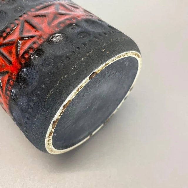 Colorful Fat Lava Pottery Vase from Bay Keramik, Germany, 1970s For Sale - Image 14 of 16