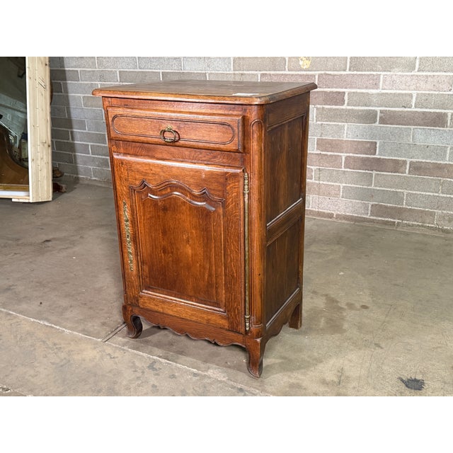Late 19th Century French Oak Pedestal Cabinet For Sale - Image 4 of 5