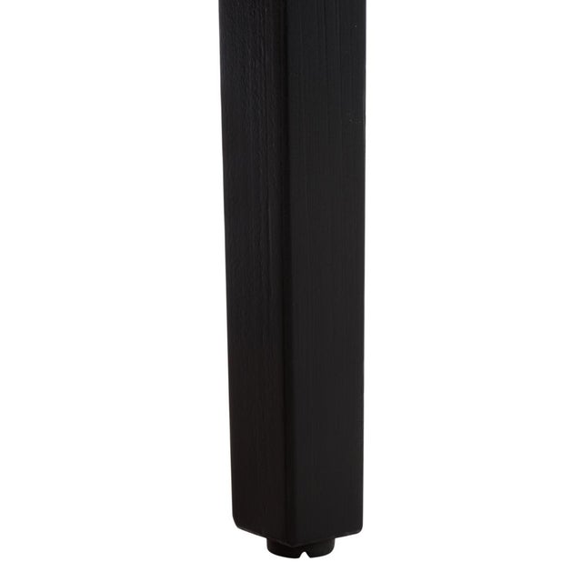 Early 21st Century Rakoma 1 Shelf End Table in Black / Natural For Sale - Image 5 of 7