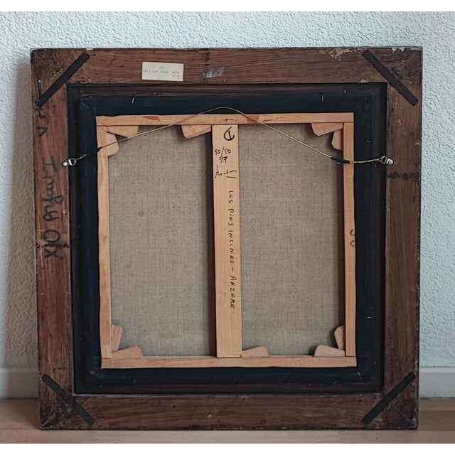 Guy Bardone, Les pins inclinés-Anzère, 1977, Oil on Canvas, Framed For Sale - Image 9 of 11