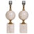 Hollywood Regency Travertine Table Lamps by Philippe Barbier for Maison Barbier, 1960s, Set of 2 For Sale - Image 3 of 18