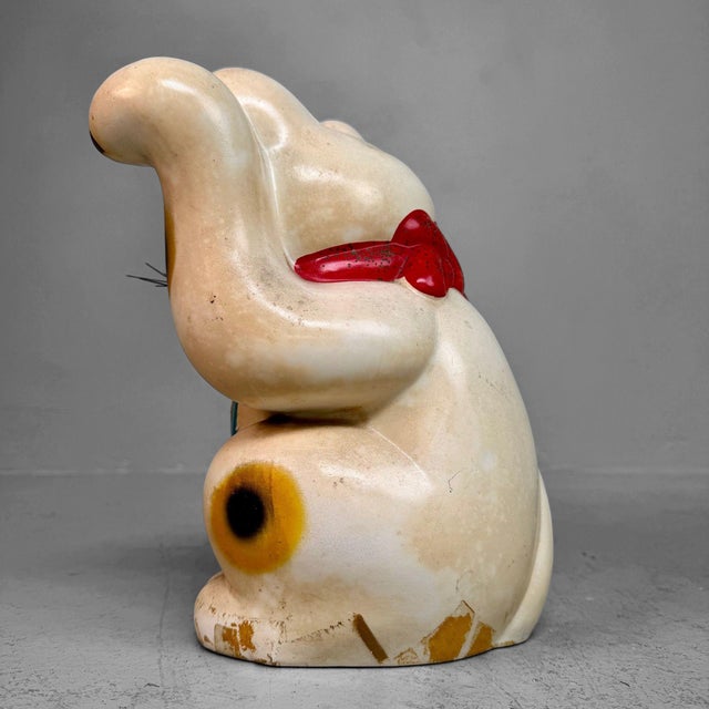 Japanese Maneki-Neko Lucky Cat with Koban, 1950s For Sale - Image 9 of 11