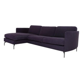 Fabric Osaka Corner Sofa in Blue Purple Aubergine from BoConcept For Sale