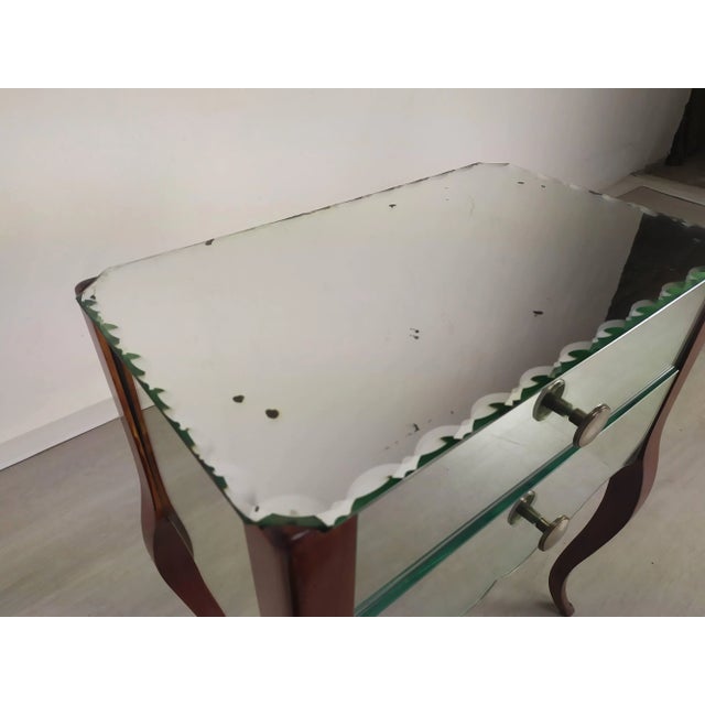 Vintage Mirrored Nightstand For Sale - Image 9 of 15