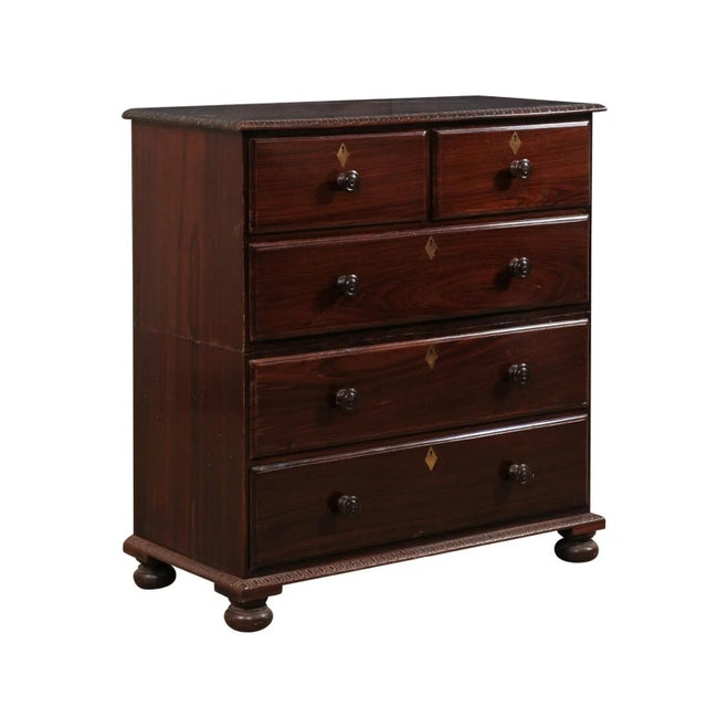 Antique British Colonial Rosewood Chest For Sale - Image 12 of 12