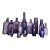 Large Collection of Antique Purple Glass Bottles- Set of 16 For Sale