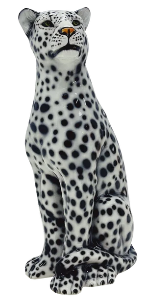 Snow Leopard in Ceramic by Ceramiche Boxer