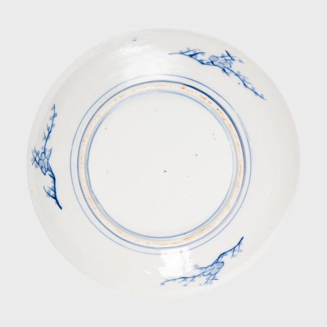 Chinese Blue & White Shan Shui Plate, C. 1900 For Sale - Image 4 of 4