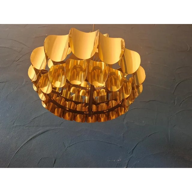 Mid-Century Modern Mid-Century Lamp in Gold by Thorsten Orrling for Temde, 1960s For Sale - Image 3 of 6