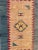 Very beautiful late 20th century Indian durhie Kilim with a geometric tribal design and nice colors, entirely hand woven...