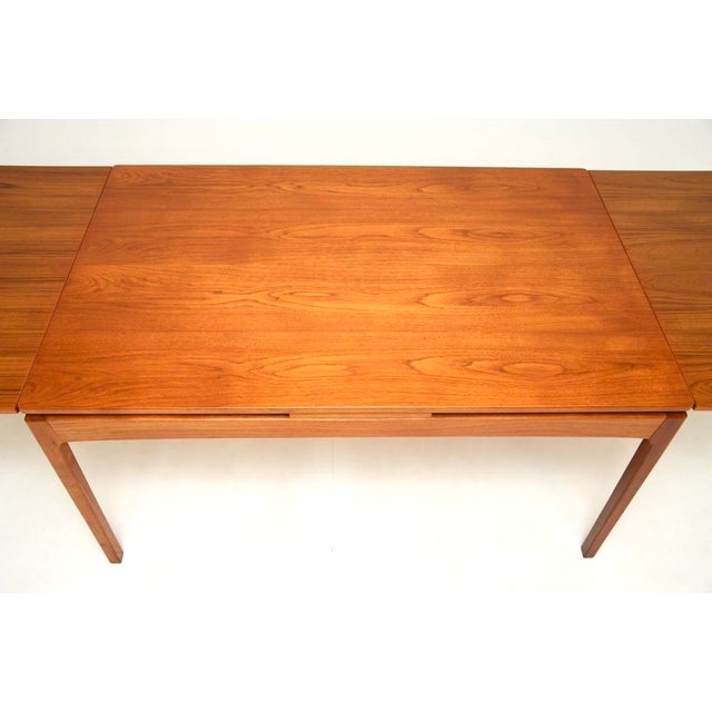 Vintage Danish Extending Dining Table in Teak, 1960s For Sale - Image 6 of 10