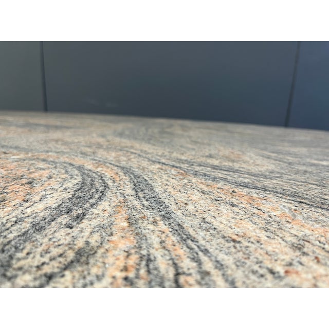 Vintage Oval Granite Dining Table, 1970s, in Very Good conditions. Designed 1970 to 1979