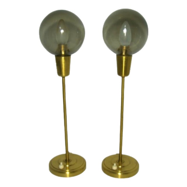 Glass Lamps from Falkenbergs Belysning, Set of 2 For Sale