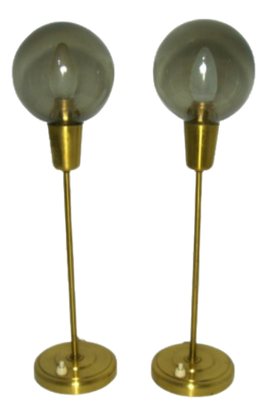 Glass Lamps from Falkenbergs Belysning, Set of 2