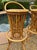 Italian Mid 20th Century Italian Bamboo Rattan Tiki Style Barstools, a Pair, Attributed to Tito Angoli For Sale - Image 3 of 7