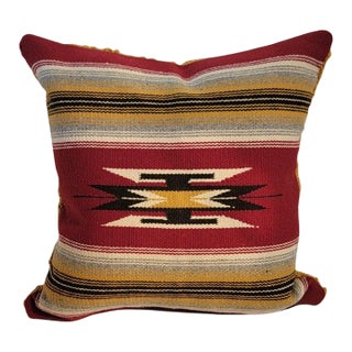 Hand Made Wool Weaving Pillow For Sale