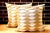 Vintage Waved Frills Fortuny Bicolor Pure Silk Pillow For Sale - Image 12 of 13