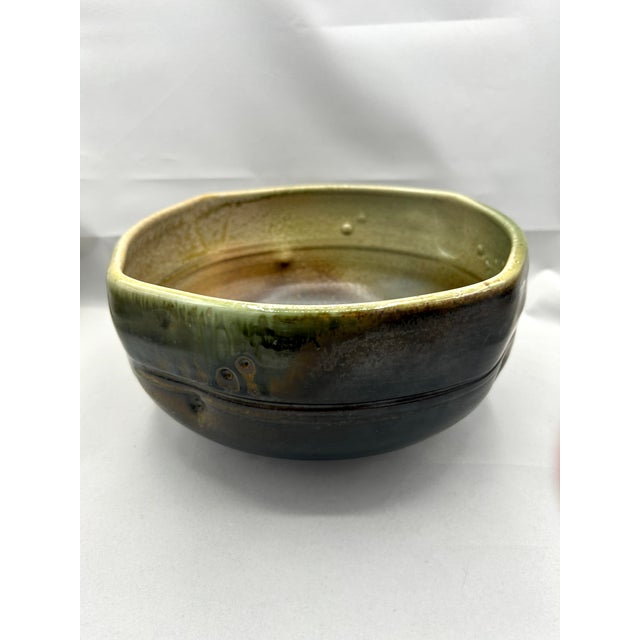 Studio Pottery Bowl With Wood Ash Glaze, by Craig Easter (1953–2016) For Sale - Image 4 of 12