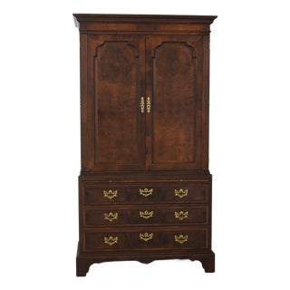 Henredon Aston Court Walnut Bedroom Armoire For Sale