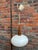Vintage pendant lamp created by Louis Kalf in the 1950s Globe in opaline, teak tube Very good condition. I have official...