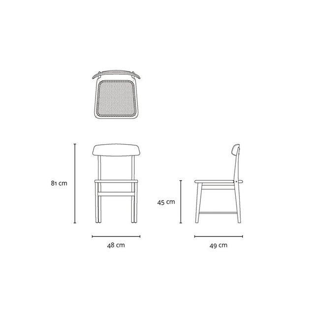 Dining Chairs in Cherry & Leather by Sergio Rodrigues for Lin Brazil, 2010, Set of 5 For Sale - Image 12 of 18