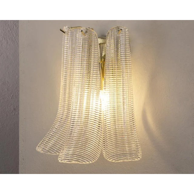 Small Petal Wall Light in Murano Glass, 1990s For Sale - Image 6 of 12