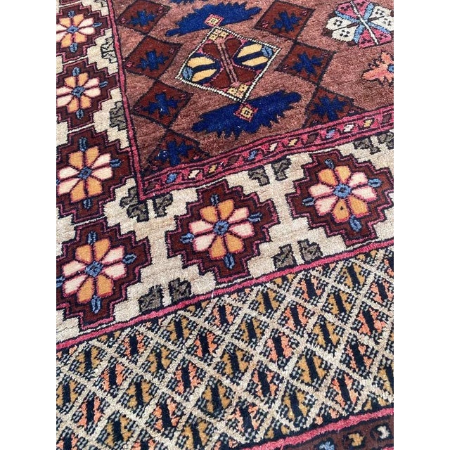 Vintage Silk Turkmen Rug For Sale - Image 9 of 18