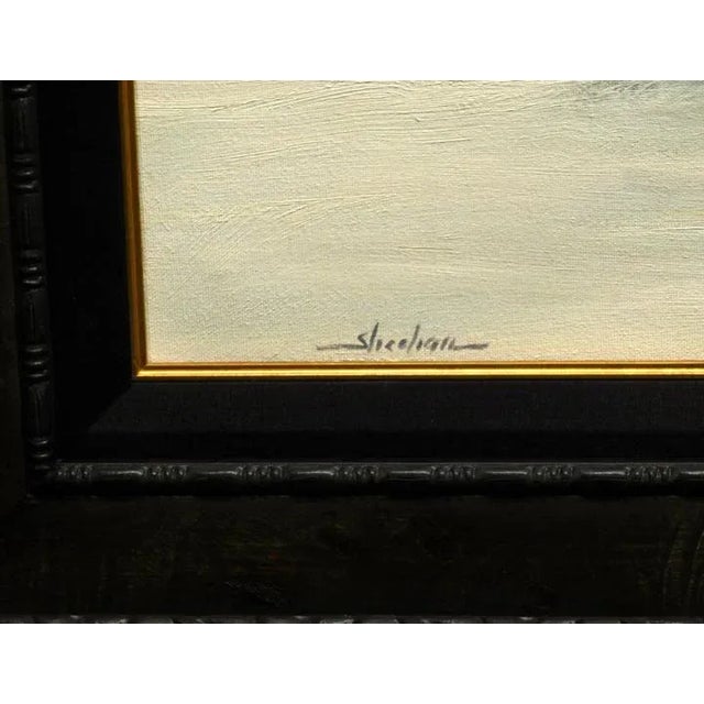 Rustic "Serenity" Contemporary Rustic Landscape Oil Painting by Dennis Sheehan, Framed For Sale - Image 3 of 5