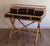 Campaign 1960s Campaign Faux Bamboo & Black Lacquer Writing Desk, Attributed to E. Murio For Sale - Image 3 of 12