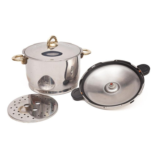 Cooking Set with Pressure Cooker from Kuhn Rikon, 1990s, Set of 8 For Sale - Image 3 of 10