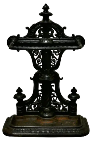Large Cast Iron Umbrella Stick Stand, 1870s