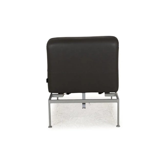 Leather Lounge Chair in Grey from Brühl Roro For Sale - Image 11 of 13