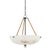 Hudson Valley Lighting Mark D. Sikes Somerset 3-Light Pendant with Rattan Accent, Distressed Bronze For Sale