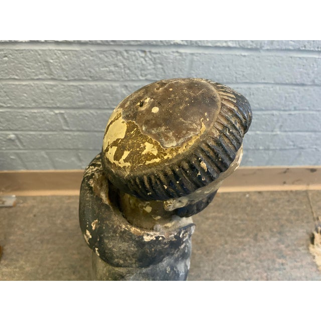 Early 19th Century 19th Century Antique Standing Santos Figure Wood Carved For Sale - Image 5 of 15