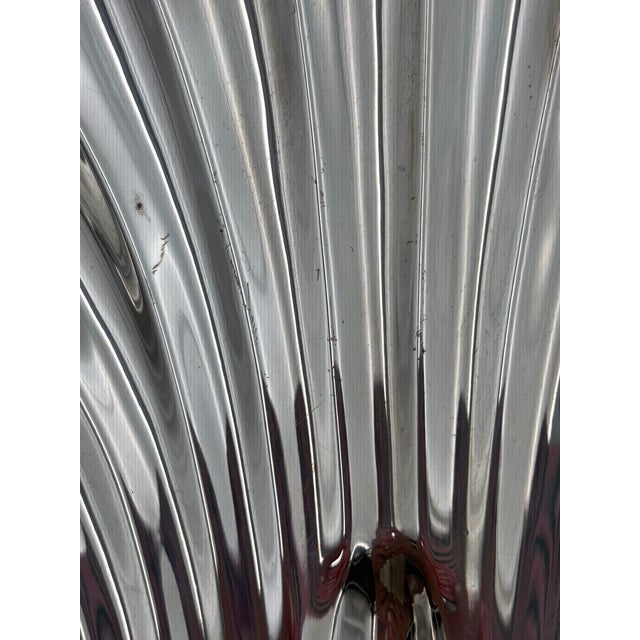 Silver Vintage English Silver Mfg. Corp. Silverplate Scallop Shell Serving Dish For Sale - Image 8 of 8