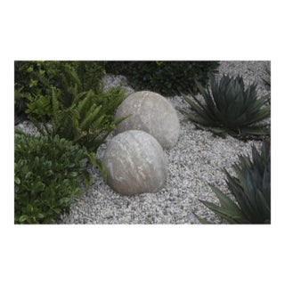 1940s Outdoor Stone Sphere. For Sale
